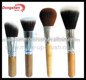 wholesale bamboo handle cosmetic brushes, powder brush,bamboo texture