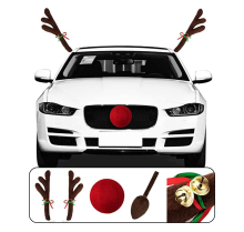 Elk Deer Horn Christmas Car Decorations Kit - Merry Christmas Auto Gifts