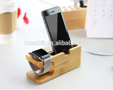 New Wood Charging Stand Bracket Docking Station for Apple Watch for iphone Holder