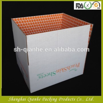 corrugated white kraft paper shipping box wholesale