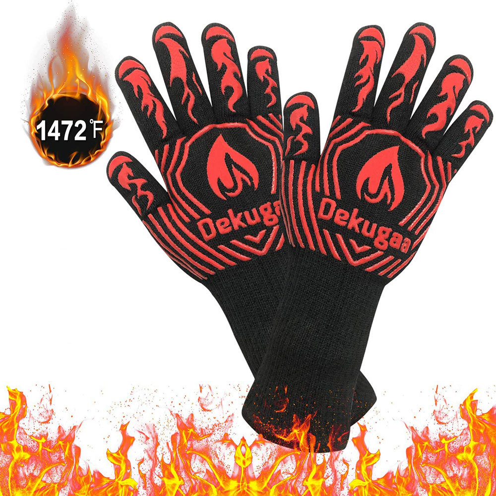 Amazon Suppliers Kitchen Oven Extreme Heat Resistant Gloves BBQ Grill Cooking Gloves