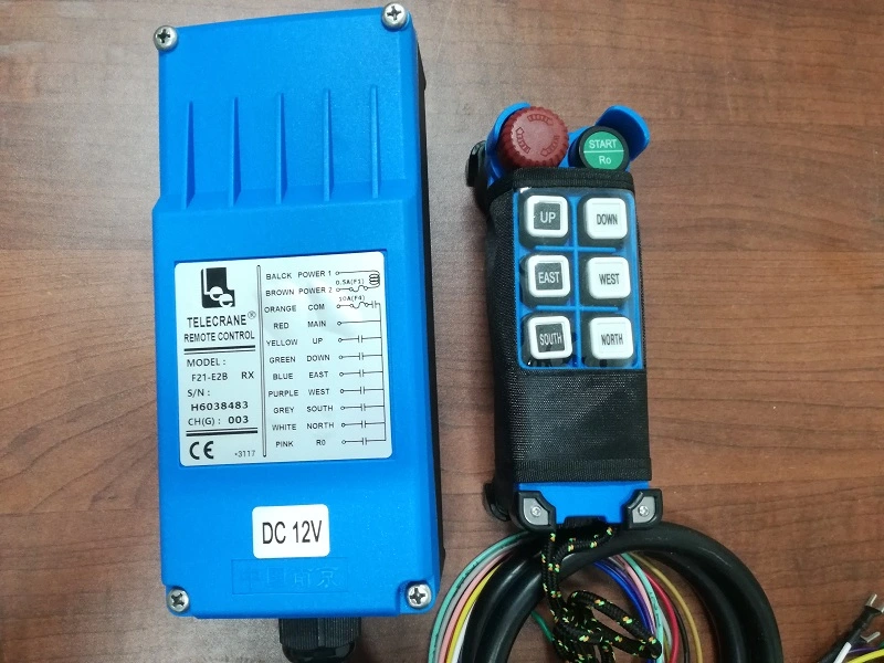 RoHS/CCC DC12/24 Smart Remote Controller for Industrial Machinery