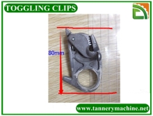 Sheep Skin Leather Toggling Clip Clamp