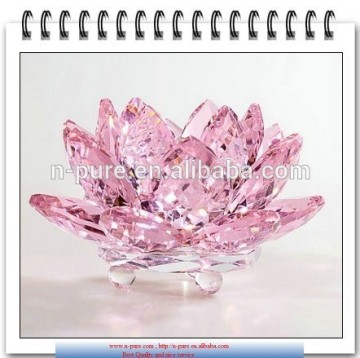 crystal lotus, crystal decoration, crystal lotus flower for wedding gifts