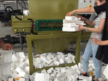 Styrofoam machine