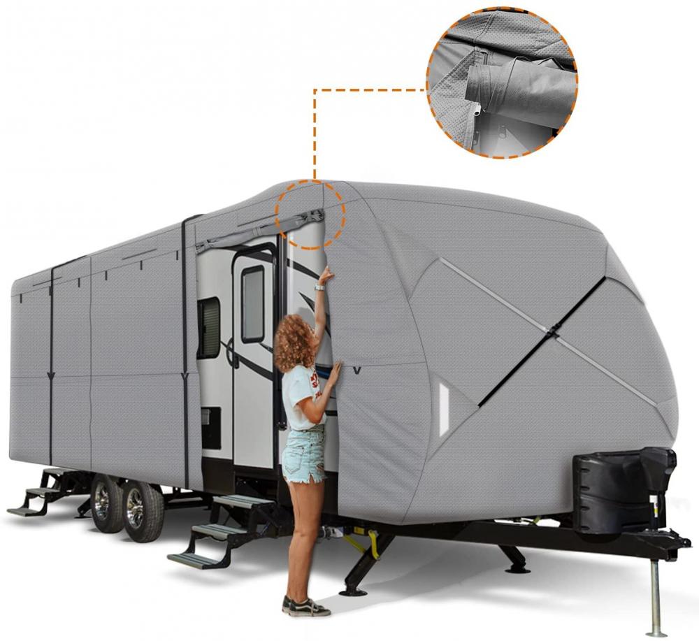 Accessoires Deluxe 4 Lagen Travel Trailer RV Cover