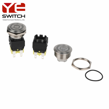 19mm yüksek akım metal pushbutton anahtarları