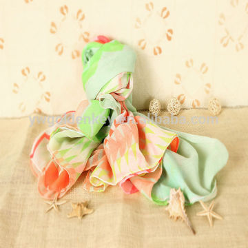 Multi Color Oblong Shape Polyester fashion Scarf