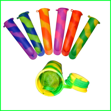 Hot Reusable Silicone Ice Pop Molds with Lid