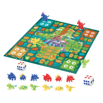 2024 New Portable Chess Brain Training Tabletop Game - Educational Dinosaur Board Game