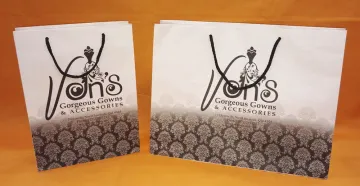white kraft rope handle paper bag-vans