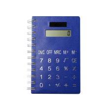 Solar Power 8 Digits Coil Notebook Calculator