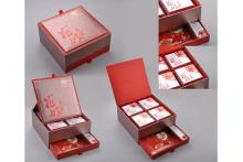 Exquisite and luxury cardboard paper mooncake boxes for gift