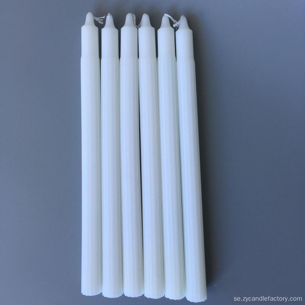 White Classic Stick Candles Plastic Påse Candle to Africa Candle