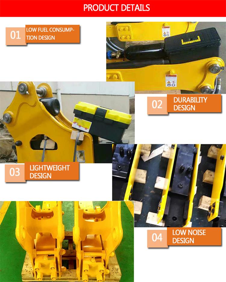 Excavator hydraulic hammer side type hydraulic breaker mini excavator jack hammer provide a variety of specifications and models