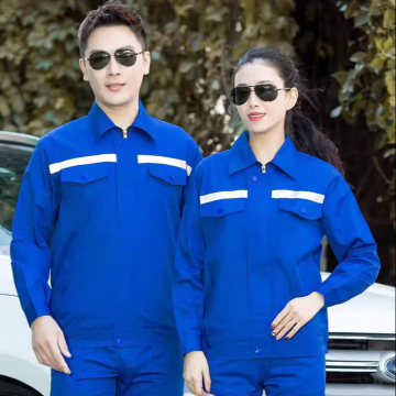 Men's Workwear Suit with Reflective Stripes and Wear-resistant Top for Labor Safety
