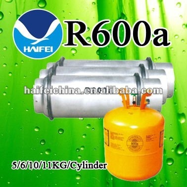 Cylinder refrigerant gas r600a