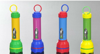 led plastic flashlight with ring