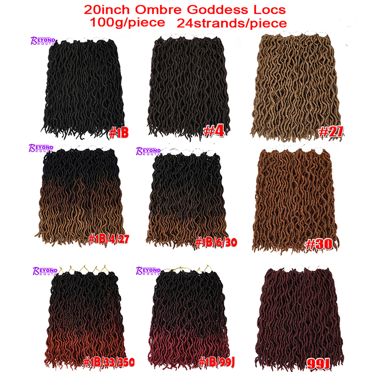 vendors aliexpress Long Gypsy Locs dreadlocks braids for african hair Ombre Goddess faux locs Gypsy Locs