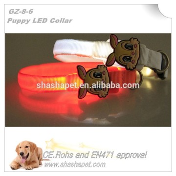 Puppy Led dog collar with beautiful collars for dogs