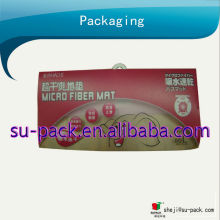 With handles of plastic packaging mat