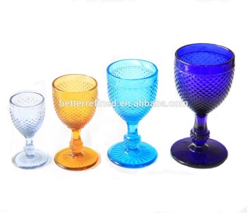 7oz diamond colored stemware