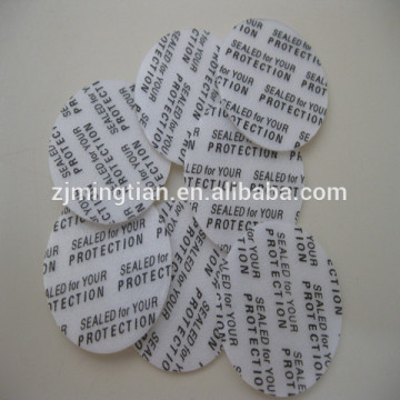 Pressure sensitive sealing wad