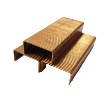 China Gold Supplier Metal Copper Plated Staples Pin 26/6 Size