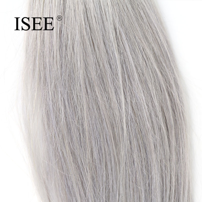 High Quality Factory Direct Sale Peruvian Grey Color Hair Weave