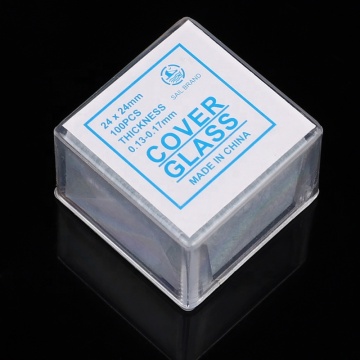 BP-D24 100pc Pre-Cleaned Microscope Glass Cover Slides 24mmx24mm Square Cover slips