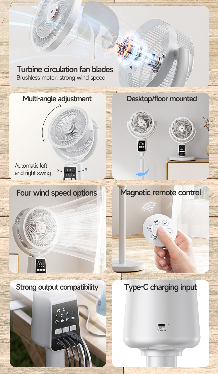7‘’ Rechargeable Standing Remote Fan 7641A-detail-2 7‘’ Rechargeable Standing Remote Fan 7641A-detail-2