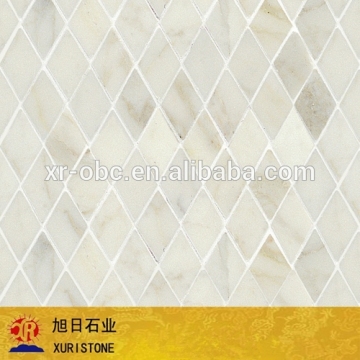 Top calacatte gold mosaic, hexagon gold marble mosaic, marble mosaic tile