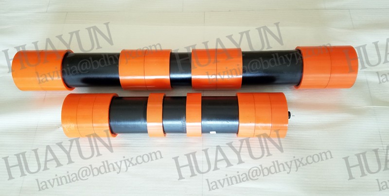 152mm Dia Rubber Disc Conveyor Cleaning Idler