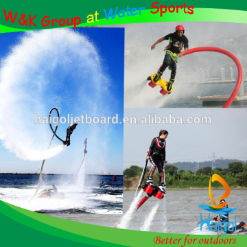 Water sports equipment for renting--flying on water flyboard