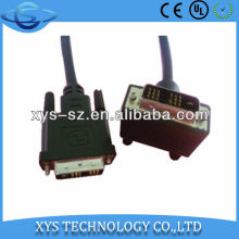 High performance gold plated dvi angled cable