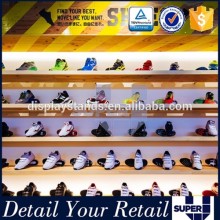 Luxury Brand Wall Wooden Shoe Store Display Racks