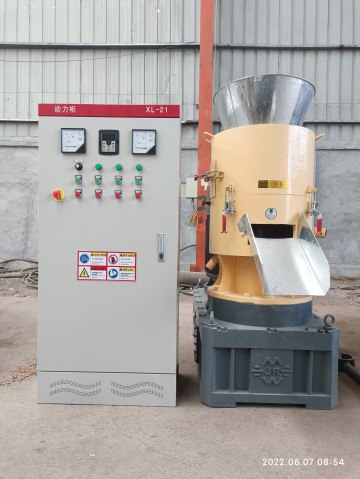 75kw flat die wood pellet machine with high quality for sale