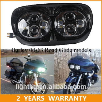 2x 5 3/4 Harley Road Glide dual led headlight 5.75inch for harley