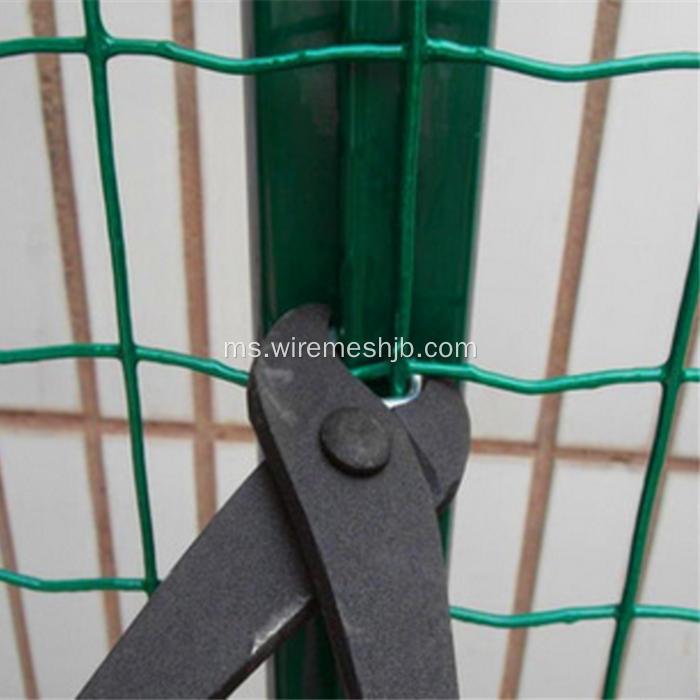 PVC hijau bersalut Galvanized Welded Wire Mesh Pagar