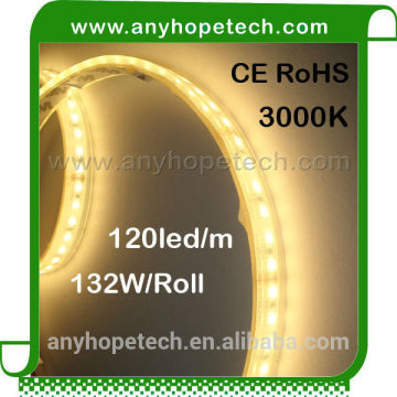 Warm white 2240lm 120leds underwater led strip light ip68