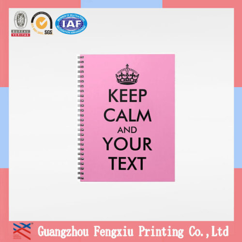 Recycle Paper Cheap Wholesale Cute Custom Pink Spiral Notebook