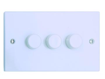 3 Gang 2 Way 250W Dimmer Switch