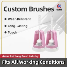 Round-Head Toilet Brush for Deep Cleaning