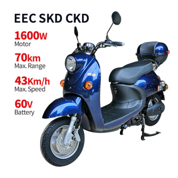 OPAI EEC COC 60V 70km 1600w Electric Scooter with Lithium Battery for Adults