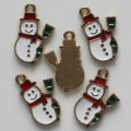 Kawaii Legering Kerst Sneeuwpop DIY Charms Zink Metallic Hangers Oorbel Sieraden Vinden Accessoires