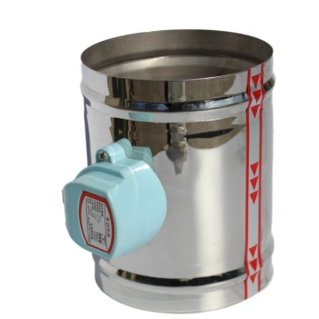 HVAC stainless steel air damper valve 220V electric air duct motorized damper for ventilation pipe valve 80-200mm