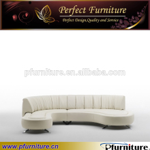 Half round leather sofas PFS5685