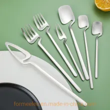 304 Stainless Steel Spoons Forks Dessert Knife Dessert Fork Teaspoon Coffee Spoon