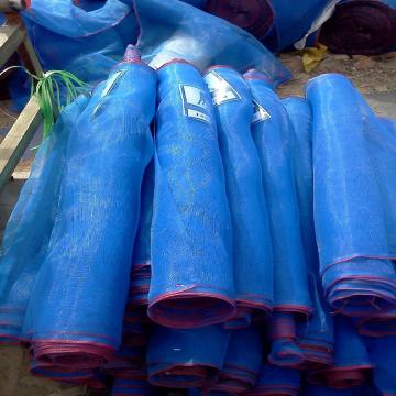 Nylon Blue Woven Net Dengan White Red Edge