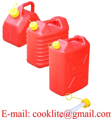 Polyethylene Fuel Jerry Can Plastic Gas Can with Flexible Spout